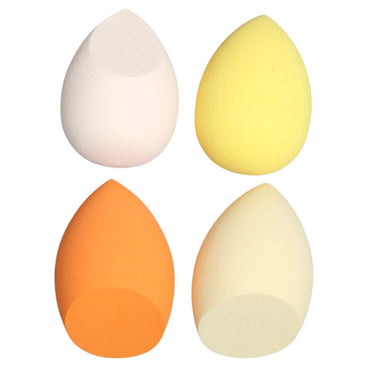 yellow and orange makeup blender sponges